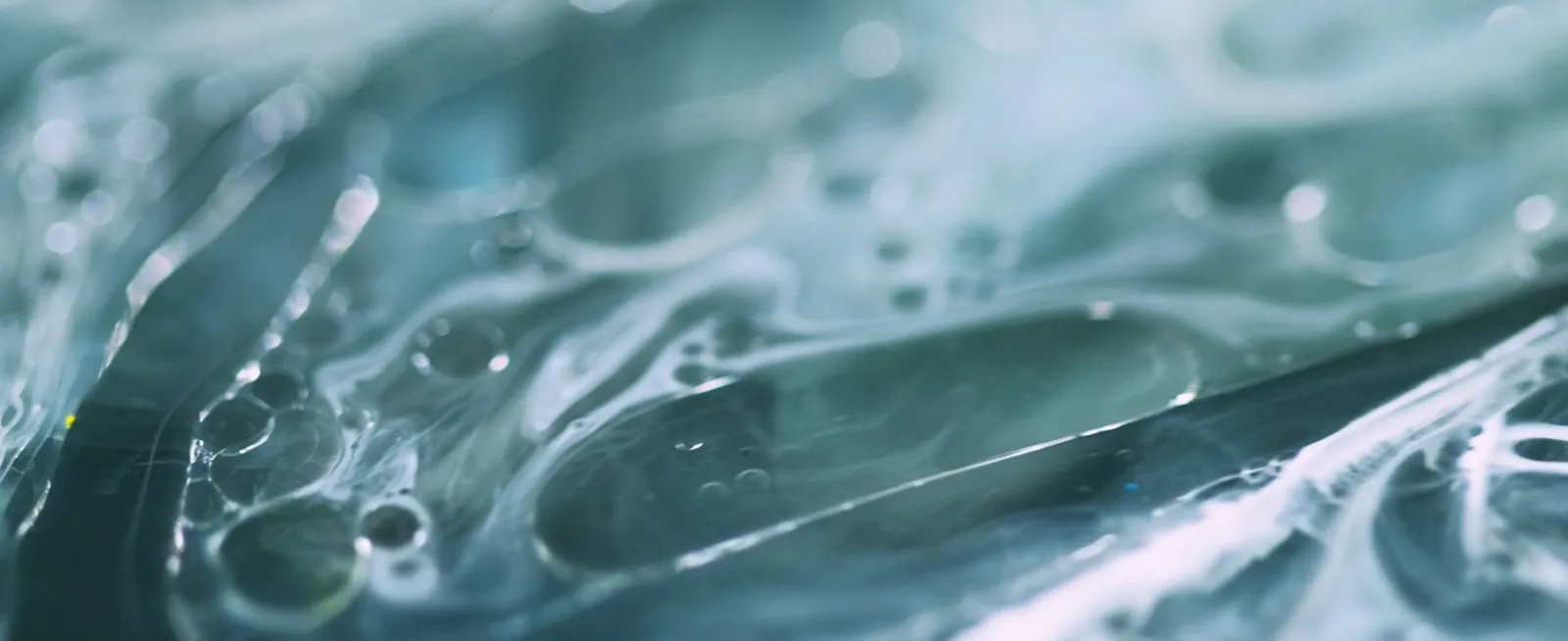 Close up of swirling liquid